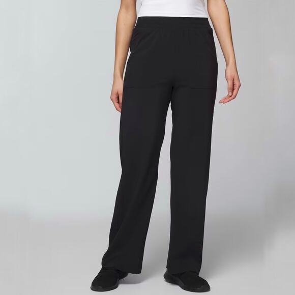 NWT‎ Soma Women's Black Everstretch Relaxed Wide Leg Pant Size XL - Picture 1 of 12